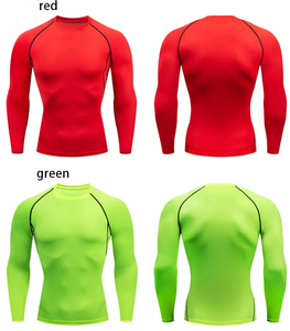 <span class=keywords><strong>T</strong></span>-shirts de sport à manches longues pour la <span class=keywords><strong>course</strong></span> à <span class=keywords><strong>pied</strong></span>, le basketball et l'entraînement, collants à haute élasticité, séchage rapide, compression - Product Image 4