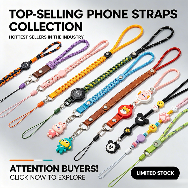 Detachable Wrist Strap and Custom Logo Phone Lanyard for All Smartphones Factory Direct Sale Good Price Accept OEM ODM