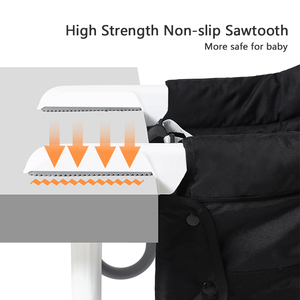 Silla alta plegable <span class=keywords><strong>de</strong></span> plástico <span class=keywords><strong>para</strong></span> bebé, diseño moderno 4 en 1, estándar europeo, silla con gancho <span class=keywords><strong>de</strong></span> Metal - Product Image 4