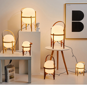 Lampe de table en bois salon étude chambre lampe de chevet Simple décor à la maison Table lumière étudiant dortoir lecture luminaire - Product Image 3