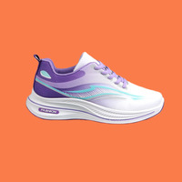 Chaussures de sport coréennes à lacets pour femmes 2025, respirantes, antidérapantes, légères, chaussures de course, augmentant la taille, tendance printemps automne