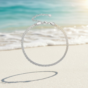 Amy Amy 925 <b>Silver</b> Minimalist <b>Anklet</b> For Women Everyday Wear T2018 - Product Image 2