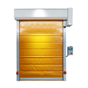 Puerta Rápida de PVC a Prueba de Polvo para Cuarto Limpio, Puerta Enrollable Automática con Control Inverter - Product Image 1