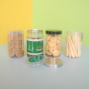 Sichuan Renhao hotsale 65mm round kitchen bulk hexagon mini clear square plastic jars with lids