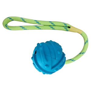 Giocattolo Interattivo Indistruttibile per Addestramento Cani, Pulisci Denti, Gioco di Tira e Molla, Giocattolo da Masticare Resistente ai Morsi in Gomma con Corda in Nylon - Product Image 5