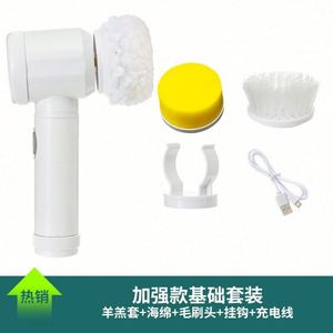 Cepillo Eléctrico Automático para Lavar Platos con Mango de Acero Ecológico y Cepillo de Nylon para Limpieza de Cocina y Baño - Product Image 3