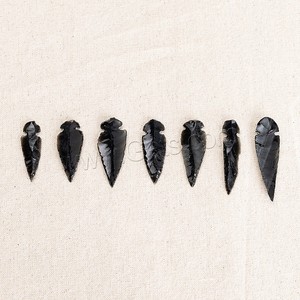 Không có lỗ Đen obsidian Mặt dây chuyền hình mũi tên quyến rũ - Product Image 4