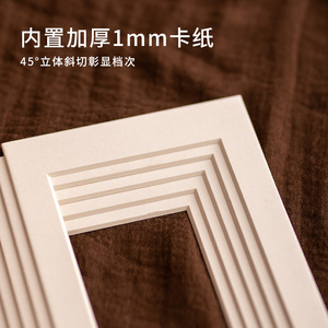 Cadre photo creux de 8 pouces, cadre vide pour affichage sur table, adapté aux impressions de 6 pouces, cadre décoratif en bois 710A4 - Product Image 3