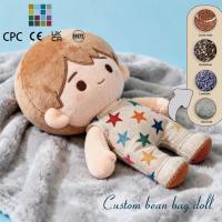 Boneka Rakun Abu-abu Kustom, Mainan Plush Berbobot, Teman Tidur Bean Bag