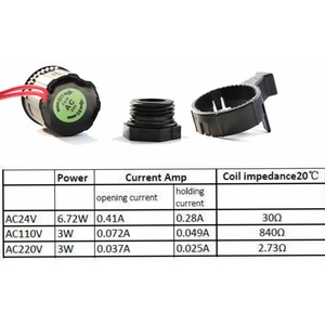 Válvula Solenoide Zanchen AC 220 V Normalmente Cerrada para Control de Agua en Sistemas de Riego - Product Image 3