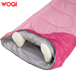 Sac de couchage enveloppant Woqi 3 saisons en nylon léger, coupe-vent, respirant, rose, unisexe, pour le camping, la randonnée et les voyages - Product Image 4