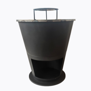 Brasero de Jardín con Estructura KD y Etiqueta Personalizada, Parrilla de Acero al Carbono <span class=keywords><strong>para</strong></span> <span class=keywords><strong>Barbacoa</strong></span> con Almacenamiento de Leña - Product Image 3