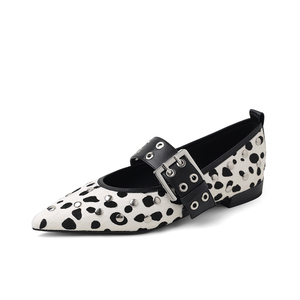 Giày nữ thời trang họa tiết da báo, mũi nhọn, gót giấu, chống trơn, thoáng khí, chất liệu lông bò, khuyến mãi hot dành cho đi làm và đi chơi - Product Image 2