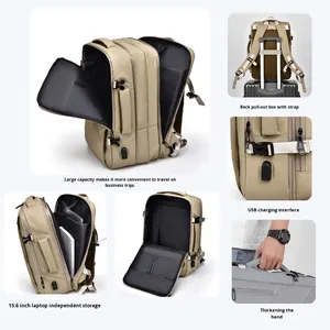 <span class=keywords><strong>Sac</strong></span> à <span class=keywords><strong>dos</strong></span> professionnel pour <span class=keywords><strong>homme</strong></span>, personnalisable avec logo, haut de gamme, avec port USB, grande capacité, extensible, pour ordinateur portable - Product Image 3