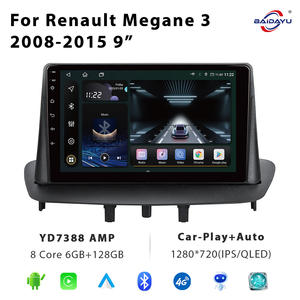 Autoradio tactile IPS 9 pouces BAIDAYU Android 13 avec CarPlay intégré, GPS, WiFi et aide au recul pour tableau de bord <span class=keywords><strong>Renault</strong></span> Megane 3 2008-2015 - Product Image 2