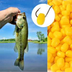 50 Pezzi Esche Morbide in TPE a Forma <span class=keywords><strong>di</strong></span> Mais, Esche Galleggianti per Pesca alla Carpa con Buon Profumo - Product Image 4