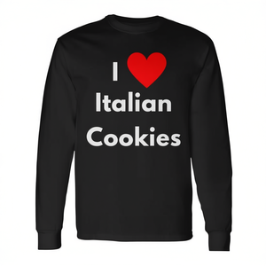 Camiseta de manga larga premium I Love Italian Cookies - Product Image 2