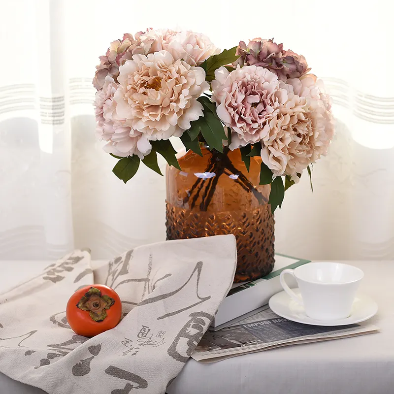 Онлайн покупка искусственных пионов, цветы, используемые для украшения дома, свадеб