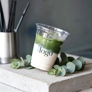 Vasos de Plástico PET Transparentes Desechables de 16 oz con Tapa, para Té de Burbujas Matcha, Refrescos, Café Helado, con Logotipo Personalizado Impreso - Product Image 3