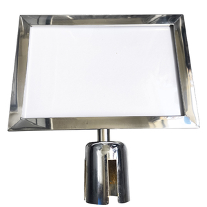 Horizontale Bordhouder Frame Dubbelzijdige Staander Poster Displaystandaard Voor Crowd Control Public Signage Top Frame - Product Image 2