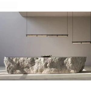 Modern Luxury White Fiberglass Eco-Friendly Reception <b>Desk</b> LED Light Customized Office School Hospital <b>Beauty</b> Salon Spa - Product Image 2