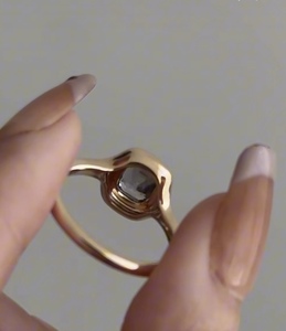 Joyería Fina Personalizada, Anillo Sólido Real de Oro de 9k, 10k, 14k, 18k, Oro Blanco, Amarillo y Rosa, Diamante/Gema de Laboratorio, Fabricación en Fábrica - Product Image 2