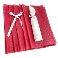 Papier Floriste Papier 100 Coton A4 Cadeau Sans Amidon Papier de Soie Blanc et Or