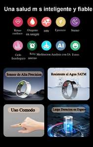 Anello Intelligente Impermeabile per il Monitoraggio del Sonno con Analisi VFC e Monitoraggio Corporeo Anello per Salute e Fitness - Product Image 4