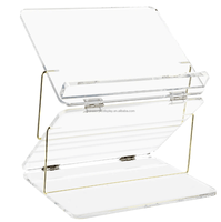 Présentoir d'ordinateur Offre Spéciale personnalisé en usine, présentoir Transparent de stockage de livres en acrylique, présentoir Transparent avancé