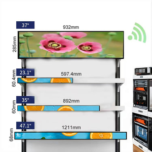Écran publicitaire <span class=keywords><strong>LED</strong></span> LCD TFT mural de 37 pouces, affichage en barre étirée, noir/blanc, garantie 1 an, magasin de détail, centre commercial - Product Image 2