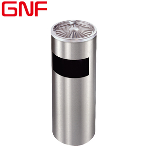 GNF ถังขยะกลมสเตนเลสสตีลพร้อมที่เขี่ยบุหรี่สำหรับล็อบบี้ในร่ม - Product Image 2