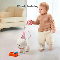 Chien électronique réaliste en plastique pour enfants, pour l'interaction parent-enfant, 31 cm-50 cm, âges 0-24 mois