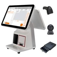 Scanner intégré Android/Win écran tactile tout en un Pos compteur caissier Caisse enregistreuse Terminal de système de point de vente au détail