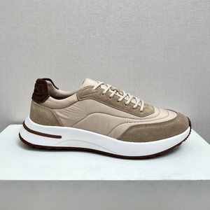 Men's <b>Leather</b> Patchwork Breathable Mesh Athletic Shoes, 2026 New Summer Lightweight Running Shoes, Casual and Versatile <b>Sneakers</b> - Product Image 4