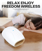 Masseur électrique sans fil pour les mains Massage par compression de la chaleur et de l'air pour le soulagement de la douleur arthritique Masseur de beauté pour les mains