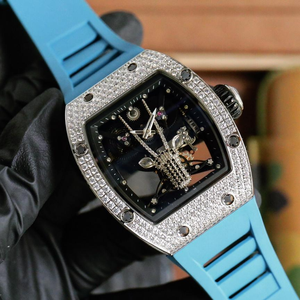 Relojes de Lujo para Mujer, Mecánicos, RM 19-01, Material de Oro Rosa, Diamante Moissanita, Tourbillon, Reloj Automático de Moda para Mujer - Product Image 2