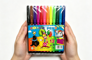 Factory Wholesale Cheap Price <b>12</b> Colors Marker Student Colour Drawing Art Gift Set Coloring Paint Marker Pens - Product Image 6