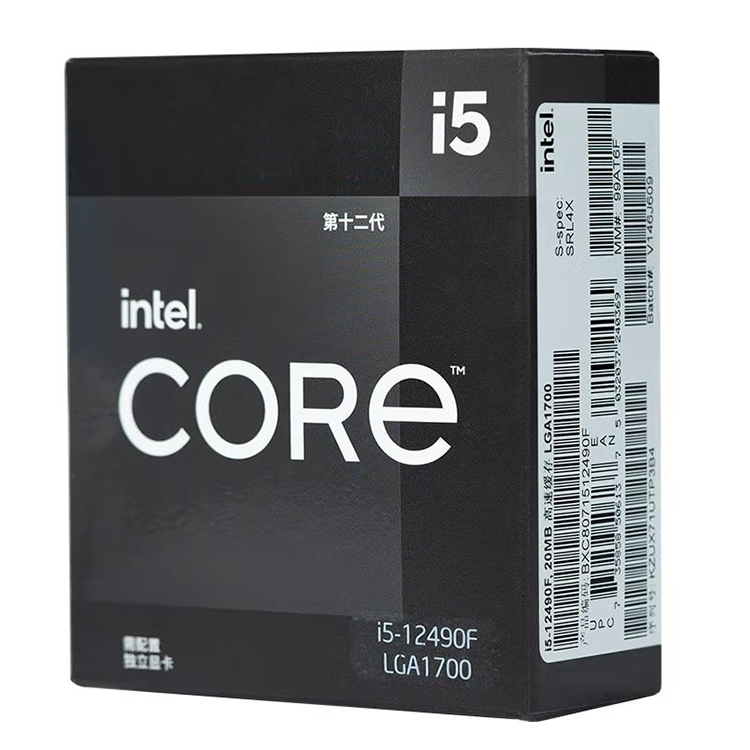 中古品  intel Core i5 12490F  BOX Intel i5-12490F Core 12th Generation Processor 6 Cores 12