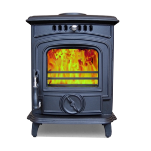 Cheminée autonome en fonte à bois véritable pour villa et salon HF217/HF332/HF446CE certifiée noir mat - Product Image 2