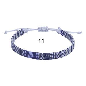Estilo Nepalês Algodão e Linho Tecido Rainbow <span class=keywords><strong>Ankle</strong></span> <span class=keywords><strong>Bracelet</strong></span> <span class=keywords><strong>Rope</strong></span> Wide Adjustable Handmade Casal Homens Mulheres Pulseiras - Product Image 6