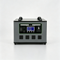 Station d'alimentation portable extérieure 2200W avec panneaux solaires, meilleur système de stockage d'énergie, générateur solaire au lithium, batterie externe