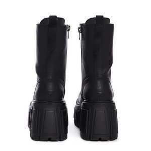 Botas Versátiles de Moda para Mujer, Plataforma de 10 cm, Estilo Británico, Punk, Cosplay, Botas de Combate - Product Image 4