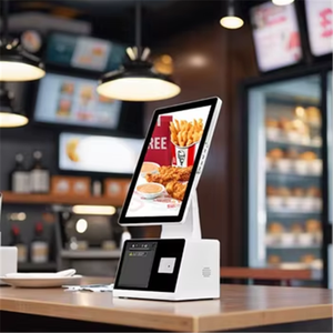 Hệ thống màn hình cảm ứng POS 15.6 'tất cả trong một cửa sổ máy quét mã vạch tương thích Android cho các trạm xăng Touris - Product Image 2