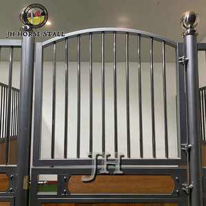 Rangka Kandang Kuda Eropa dari Logam Tinggi 7,2 kaki, Kandang Kuda Permanen, Panel Depan Kandang Kuda Bambu yang Dapat Disesuaikan - Product Image 5