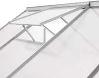 Serre de plain-pied extérieure de cadre en aluminium de polycarbonate de jardin de Chambre verte avec des fenêtres