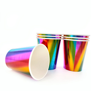 Vasos de Papel Desechables Hanlin para el Año Nuevo Chino - Vasos Coloridos para Fiestas, Vasos de Papel de Alta Calidad para Uso Doméstico y Comercial - Product Image 2