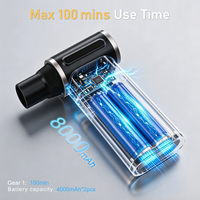 Souffleur d'air électrique rechargeable 160000 tr/min, nettoyeur d'écran sans fil pour ordinateur, clavier, PC, nettoyage de voiture, batterie 4000 mAh