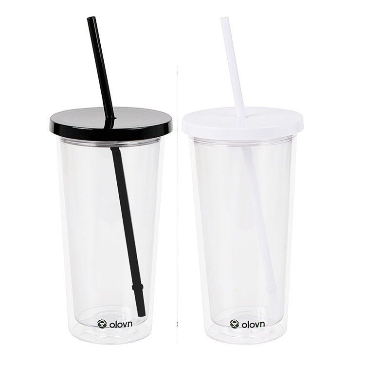 Бесплатная доставка товаров, оптовая продажа, акриловый милый стакан с соломинкой для оптовой продажи