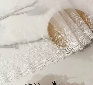 Zarif el yapımı çevre dostu ince iplik çiçek nakış örgü dantel 100% Polyester çocuk giyim konfeksiyon Lolita-HB008 - Product Image 4