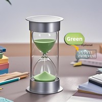 Sablier en verre soufflé à la main de style Zen - Ensemble de minuteurs de 5/10/30 minutes pour la décoration intérieure, la cuisine, l'apprentissage et la gestion du temps